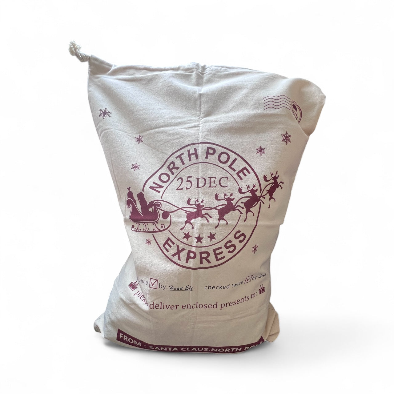 Personalised Santa Sack North Pole