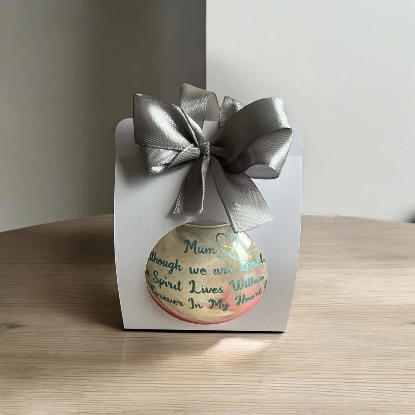 Personalised clear glass Tealight Holder