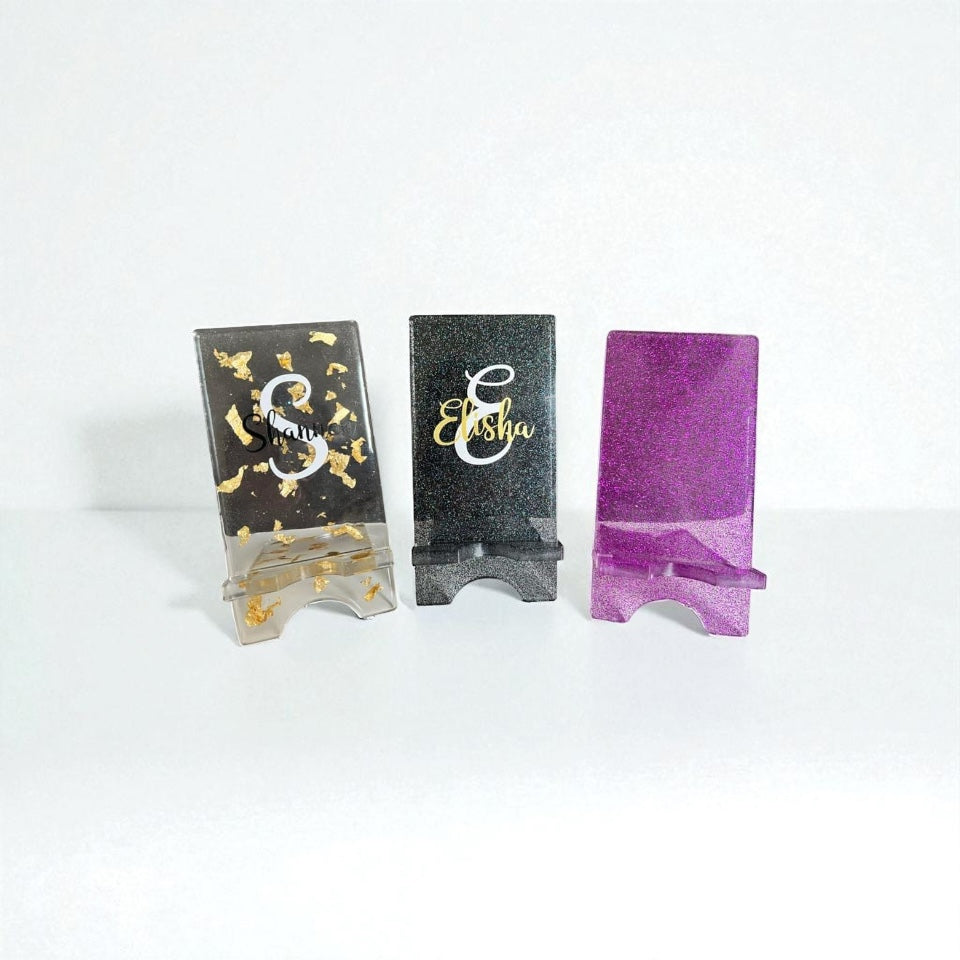 Personalised Resin phone holder