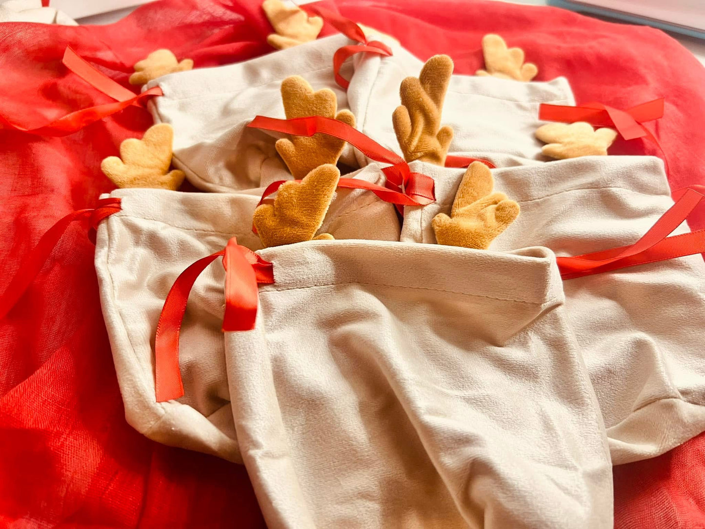 Personalised Reindeer Pouches