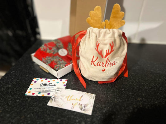 Personalised Reindeer Pouches