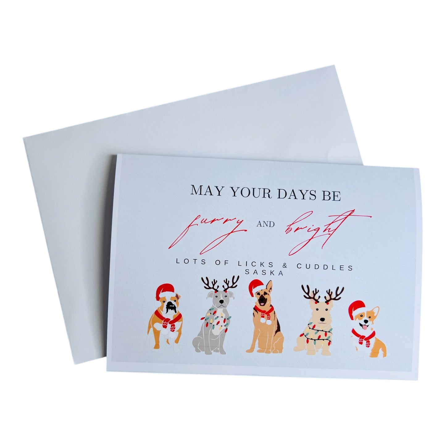 Dog Personalised Christmas Cards